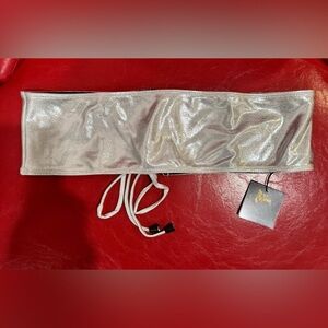 Silver Shimmer Crop Top